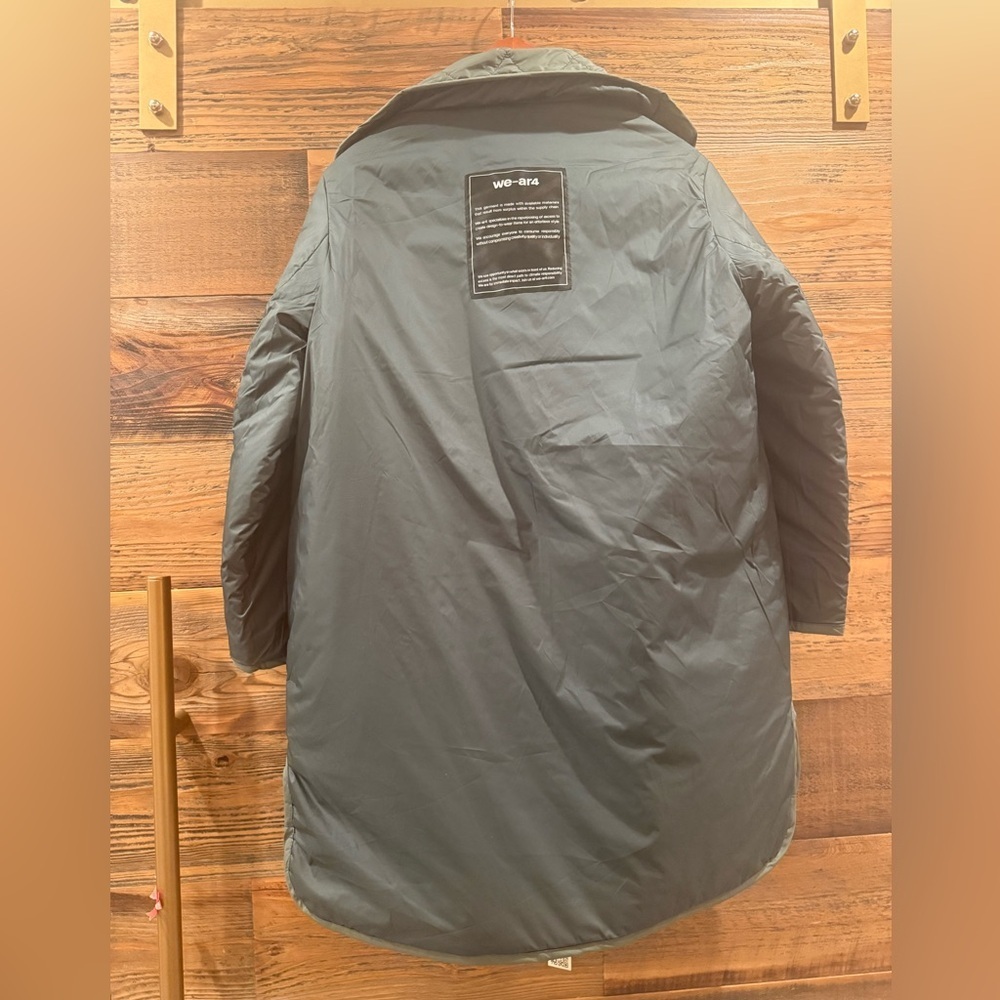 We ARE4 Quilted REVERSIBLE Utility Jacket - Green - Picture 5 of 10